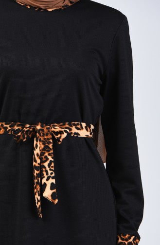 Garnished Belted Tunic 1634-01 Black 1634-01