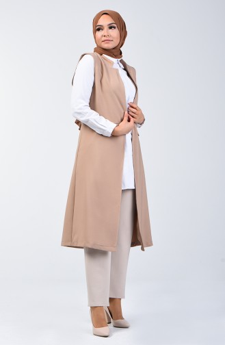 Beige Strickjacke 4222-01