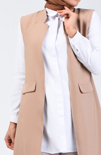 Beige Gilet 4222-02