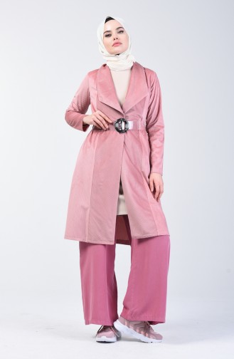 Belted wide-leg Trousers 2564-08 Dry Rose 2564-08