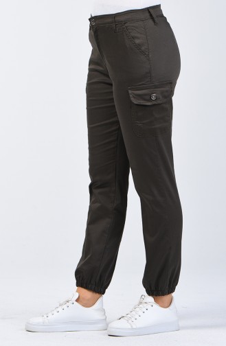 Cargo Pants with Pockets 7506-02 Dark Green 7506-02