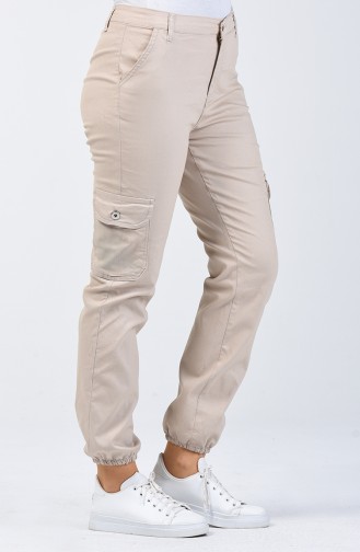 Cargohose mit Tasche 7506-03 Beige 7506-03