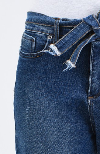 Cepli Mom Jeans Pantolon 7505-01 Lacivert