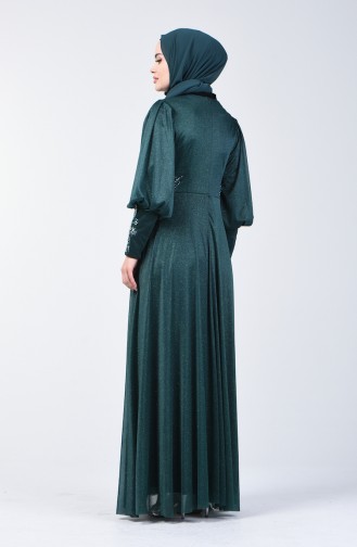 Grün Hijab-Abendkleider 52772-02