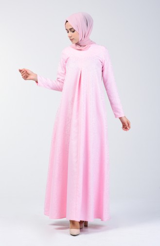 Jacquard Dress 3160-03 Pink 3160-03