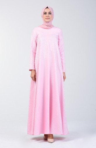 Jacquard Dress 3160-03 Pink 3160-03