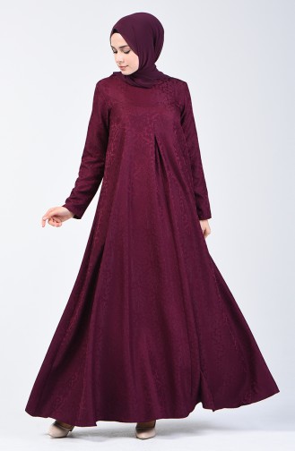 Jacquard Dress 3160-06 Damson 3160-06