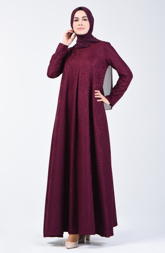 Jacquard Dress 3160-06 Damson 3160-06