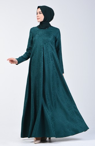 Robe Jacquard 3160-08 Vert émeraude 3160-08