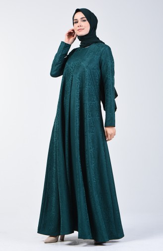 فستان أخضر زمردي 3160-08