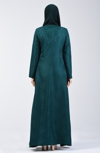 Jacquard Dress 3160-08 Emerald Green 3160-08