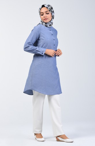 Navy Blue Tuniek 6438-13