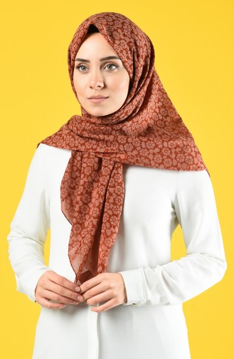 Elmina Patterned Cotton Scarf 884-03 Tile 884-03