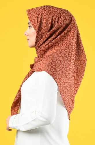 Elmina Patterned Cotton Scarf 884-03 Tile 884-03