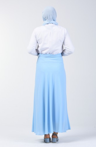 Belted Summer Skirt 8y2824800-01 Baby Blue 8Y2824800-01