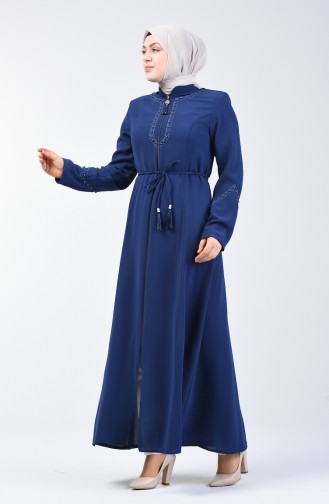 Abaya Perlés 3002-01 İndigo 3002-01