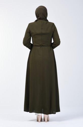 Abaya Perlés 3002-02 Khaki 3002-02