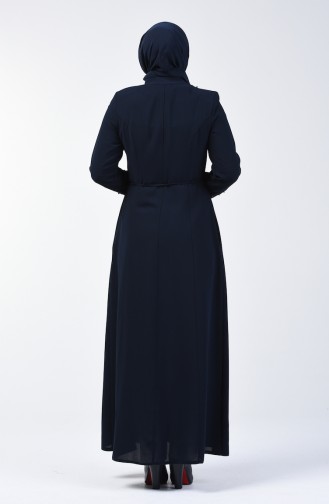 Perlen Abaya  3002-03 Dunkelblau 3002-03