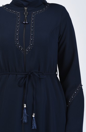 Navy Blue Abaya 3002-03