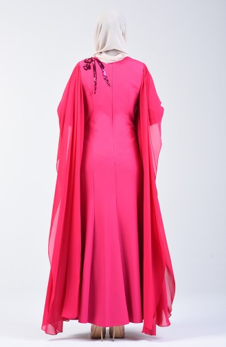 Caped Evening Dress 6y4634100-01 Fuchsia 6Y4634100-01