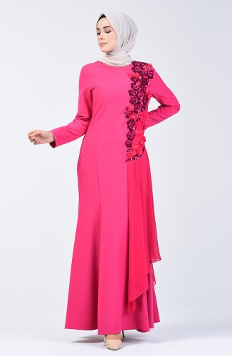 Robe de Soirée à Paillettes 6Y4636900-01 Fuchsia 6Y4636900-01