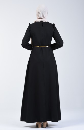 Black İslamitische Jurk 2555-01