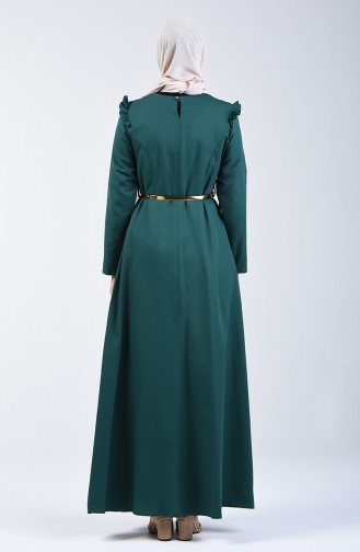 Robe à Froufrous 2555-04 Vert émeraude 2555-04