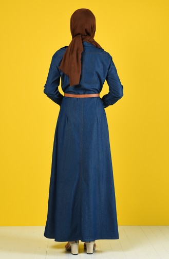 Robe Hijab Bleu Marine 6058-02