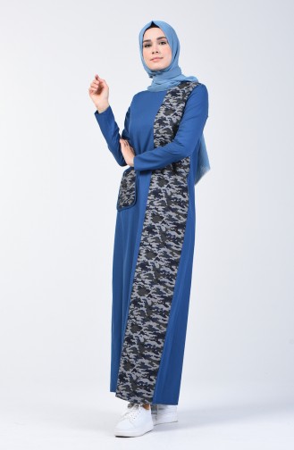  Patchwork Kleid 3162-03 Indigo 3162-03