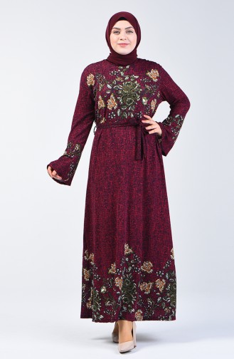 Robe Hijab Bordeaux 1803-04