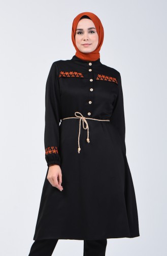 Embroidered Tunic 2009-01 Black 2009-01
