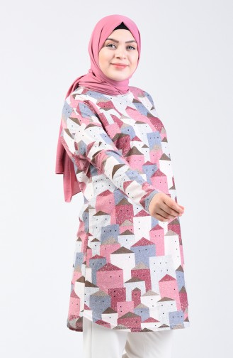 Bat Sleeve Tunic 1281-01 Rose Dry 1281-01