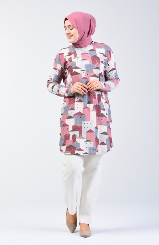 Bat Sleeve Tunic 1281-01 Rose Dry 1281-01