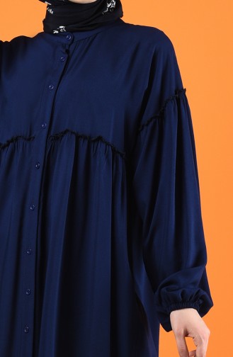 Buttoned Tunic 8213-03 Navy Blue 8213-03