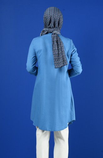 Buttoned Tunic 8165-04 Blue 8165-04