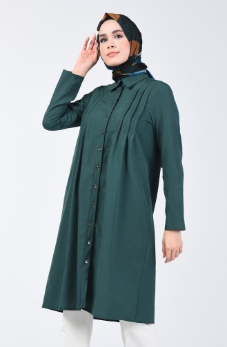 Ribbed Tunic 3167-01 Emerald Green 3167-01