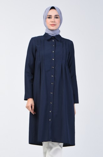 Ribbed Tunic 3167-03 Navy Blue 3167-03