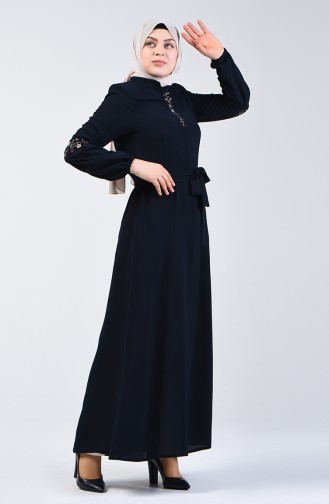 Dunkelblau Abayas 3001-03