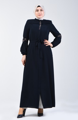 Dunkelblau Abayas 3001-03