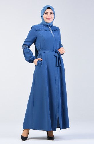 Light Blue Abaya 3001-06