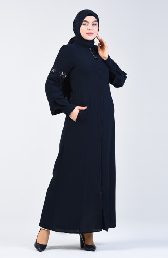 Abayas Bleu Marine 3003-02