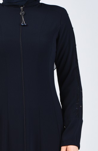 Navy Blue Abaya 3007-03