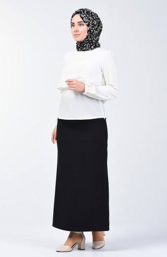 Straight Pencil Skirt 1980-01 Black 1980-01