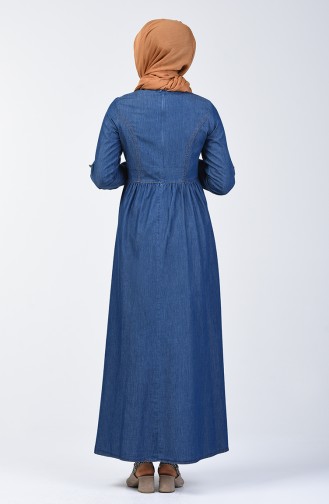فستان أزرق كحلي 6139-01
