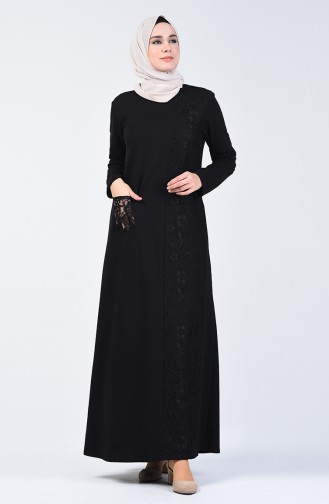 Lace Topped Dress 3157-03 Black 3157-03