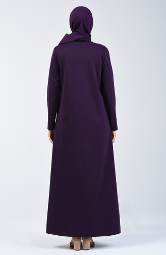 Lace Garnish Dress 3157-05 Purple 3157-05