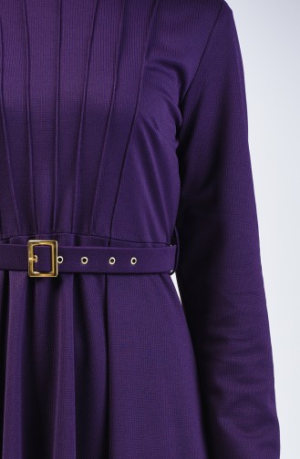 Belted Dress 1404-05 Purple 1404-05