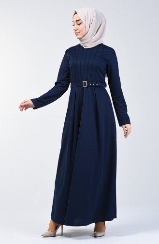 Robe Hijab Bleu Marine 1404-06