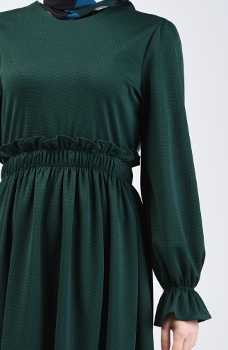 Smaragdgrün Hijab Kleider 4532-07
