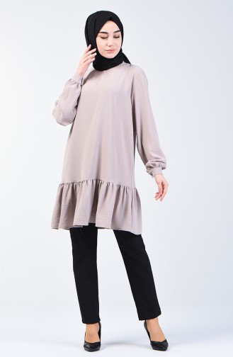 Aeroben Fabric Shirred Tunic 0048-08 Rock 0048-08